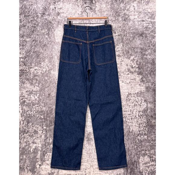 The Great Miner Jeans 27 Womens High Rise Relaxed Straight Dark Wash Denim - Picture 2 of 7